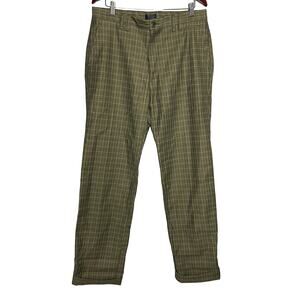 Mason’s Green plaid thick cotton chino pants sz IT 52 US 36x34